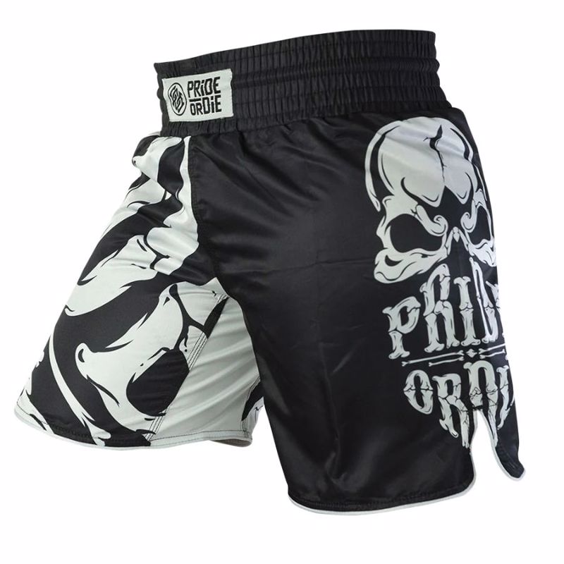Pride Or Die reckless bones MMA Shorts - Black